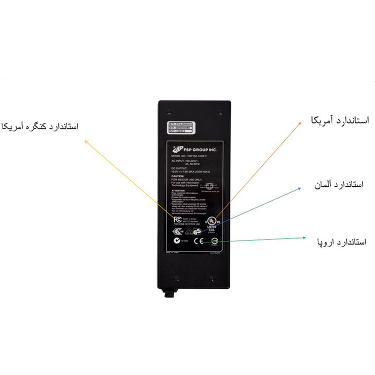 آداپتور 19 ولت 7.9 آمپر اف اس پی مدل FSP150 کد RAHEL19