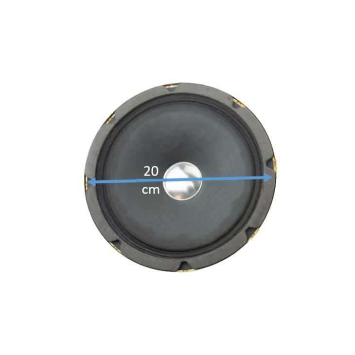 بلندگو 8 اهم 20 وات مدل 8inch کد a58 مجموعه 2 عددی