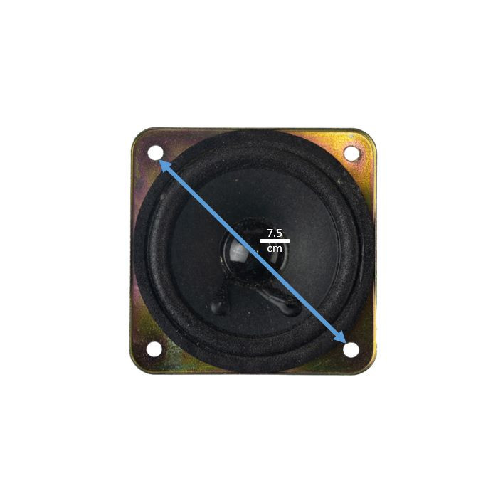 بلندگو 8 اهم 8 وات مدل 3inch کد a57 مجموعه 2 عددی