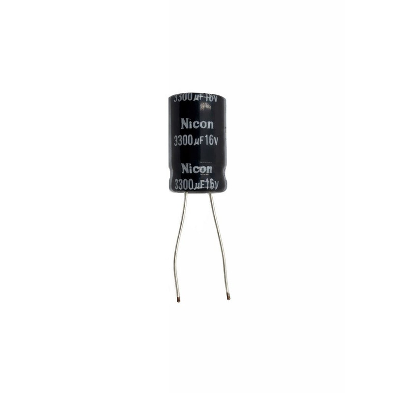 خازن 16 ولت 3300 میکروفاراد مدل TNM40 کد c18 بسته 10 عددی