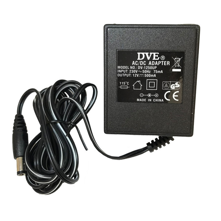 آداپتور برق 12 ولت 0.5 آمپر مدل DV-1250 کد B51 مناسب برای برای دستگاه های 12 ولتی